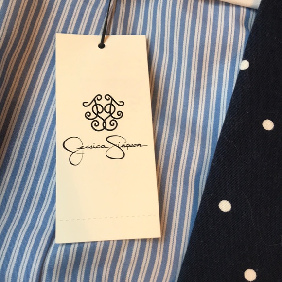 Navy blue polka dots blazer - Picture 4 of 6